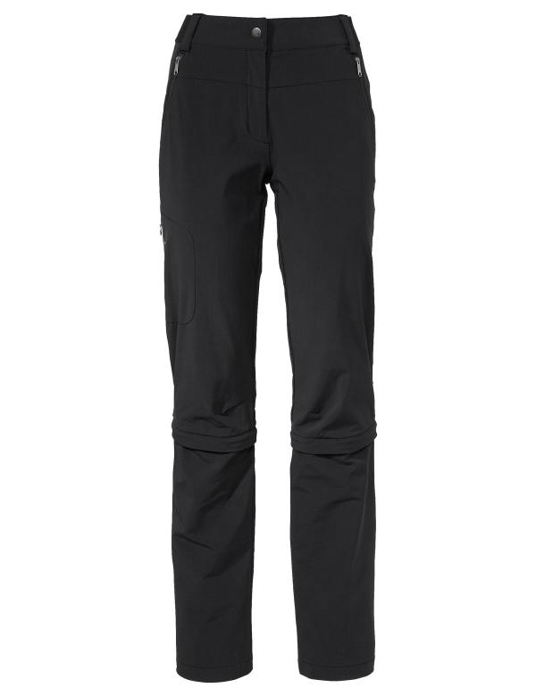 VAUDE Women's Farley Stretch Capri T-Zip Pants III black Gr&ouml;&szlig; 42-Short
