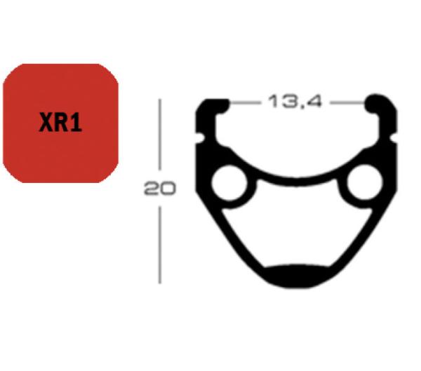 Exal Felge XR1 28" 36 Loch Silber