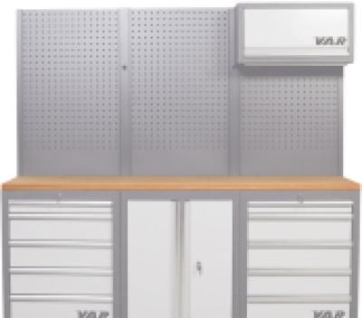 VAR Holz-Arbeitsplatte MO-52283 f&uuml;r 3 Schr&auml;nke 2041,5 x 463 x 40 mm Produktbild 1