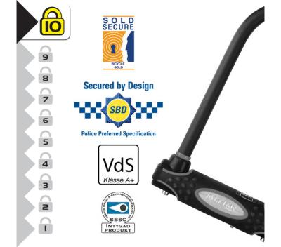 Master Lock B&uuml;gelschloss 8195 Schwarz 13 mm x 210 mm x 110 mm Schl&uuml;ssel Produktbild 2