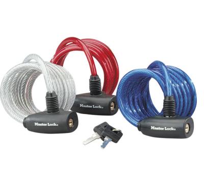 Master Lock Kabelschloss Family 3er Pack 8 mm x 1800 mm Schl&uuml;ssel gleichschlie&szlig;end Produktbild 1