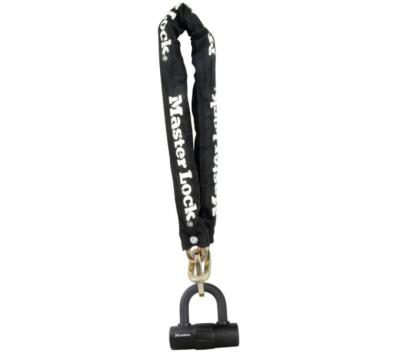 Master Lock Kettenschloss 8234 Schwarz 10 mm x 900 mm Schl&uuml;ssel Produktbild 1