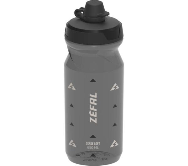 Zéfal Trinkflasche Sense Soft No-Mud Smoke Schwarz 650 ml