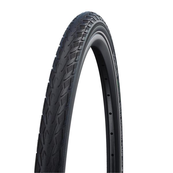 Schwalbe DRAHTREIFEN DELTA CRUISER PLUS ActGreen Compound PunctureGuard 37-622 Schwarz/Re