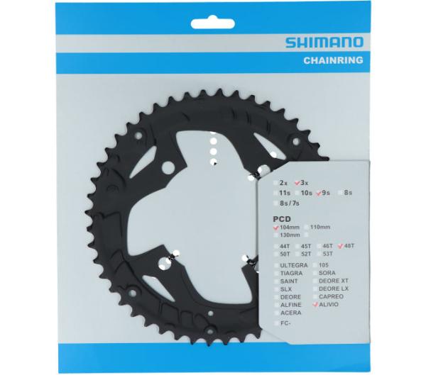 SHIMANO Kettenblatt ALIVIO FC-T4060 48 Z&auml;hne f&uuml;r KSR