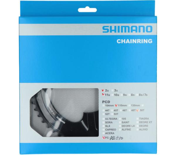 SHIMANO Kettenblatt FC-RS510 50 Z&auml;hne Schwarz