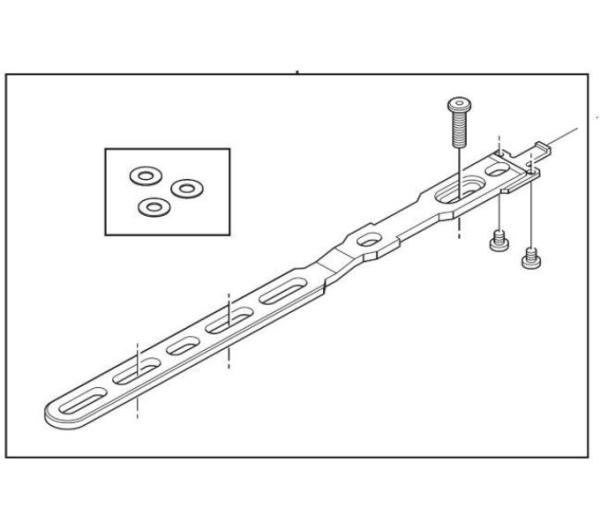 SHIMANO Halteschiene SM-BMR1 Lang inkl. Befestigungsschrauben